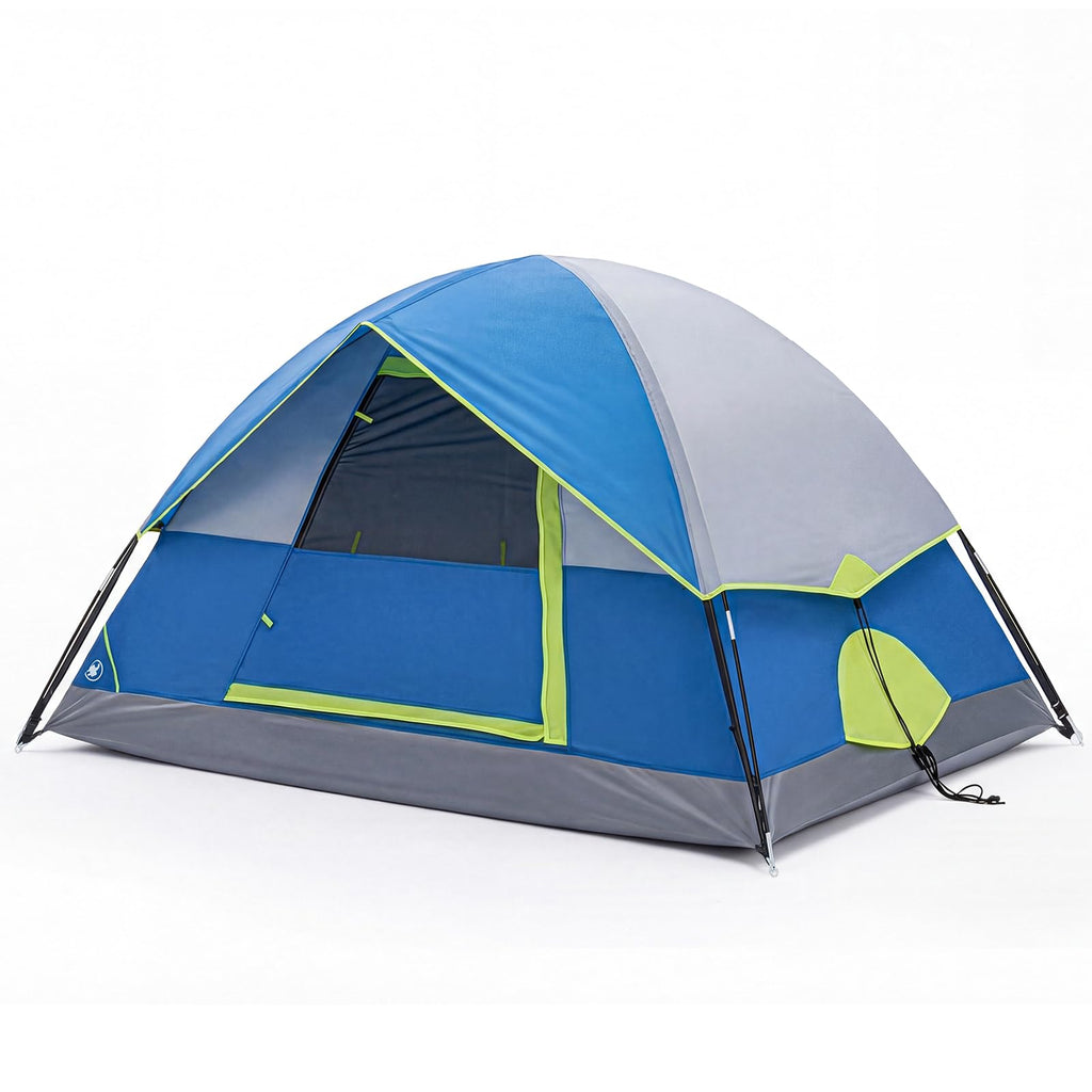 OLIXIS Camping Tent 2/4/6 Person, Waterproof Windproof Dome Tent with Multi-Directional Ventilation, Quick 5 Min Setup for Family Outdoor, Backpacking, Hiking