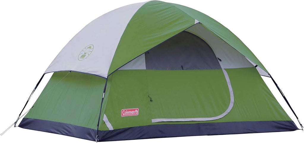 Coleman Sundome Camping Tent with Rainfly, 2/3/4/6 Person Tent Sets Up in 10 Mins, Weatherproof Shelter for Camping, Festivals, Backyard, Sleepovers, & More