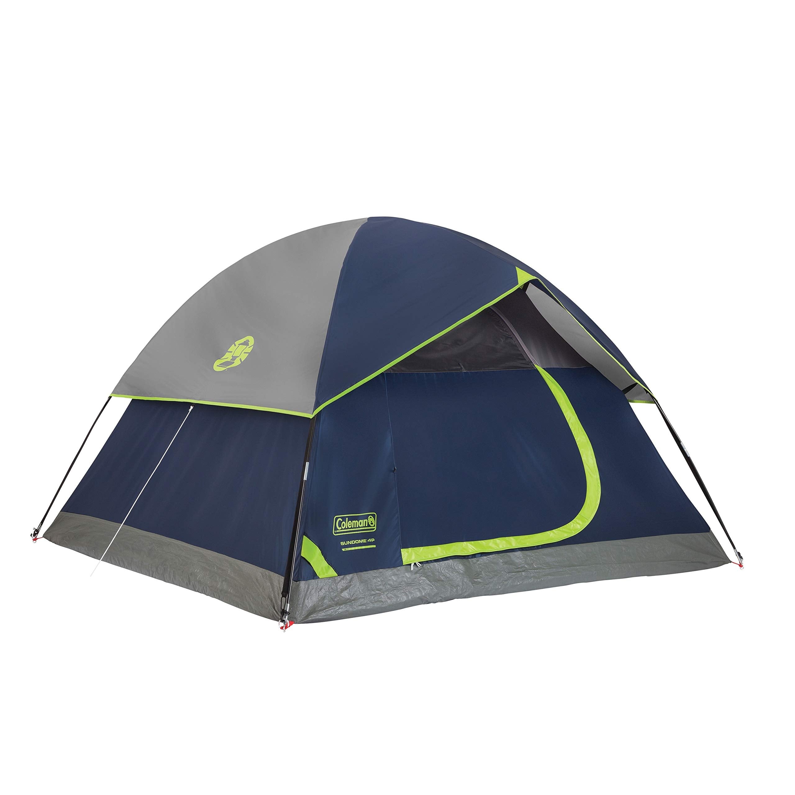 Coleman Sundome Camping Tent with Rainfly, 2/3/4/6 Person Tent Sets Up in 10 Mins, Weatherproof Shelter for Camping, Festivals, Backyard, Sleepovers, & More
