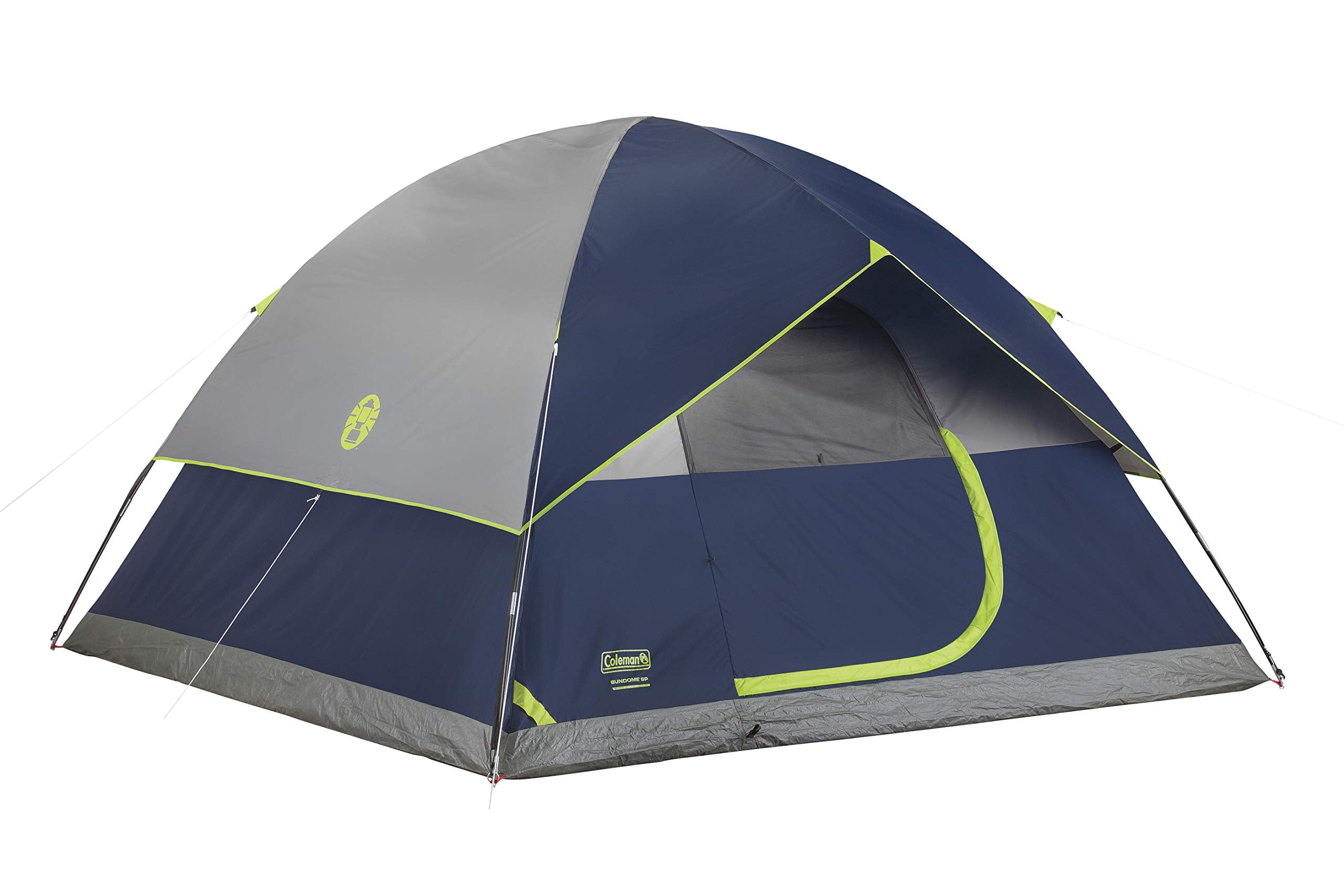 Coleman Sundome Camping Tent with Rainfly, 2/3/4/6 Person Tent Sets Up in 10 Mins, Weatherproof Shelter for Camping, Festivals, Backyard, Sleepovers, & More
