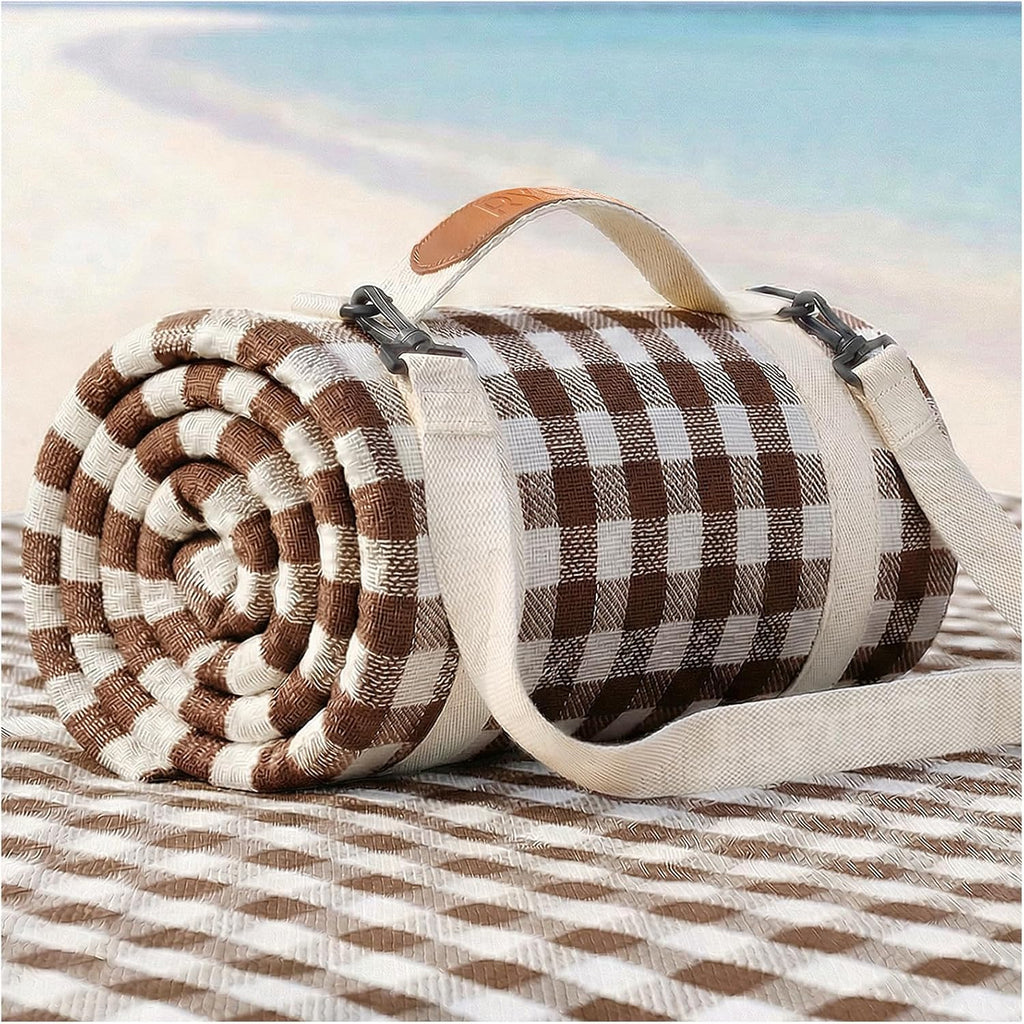 Waterproof Beach Blanket Picnic Outdoor Camp Mat Towel Family Trip Essentials Summer Vacation Must Have Travel Accessories Lake Day Necessities Stuff Thing Need Gear Gift Supplies Item Gadget 2026