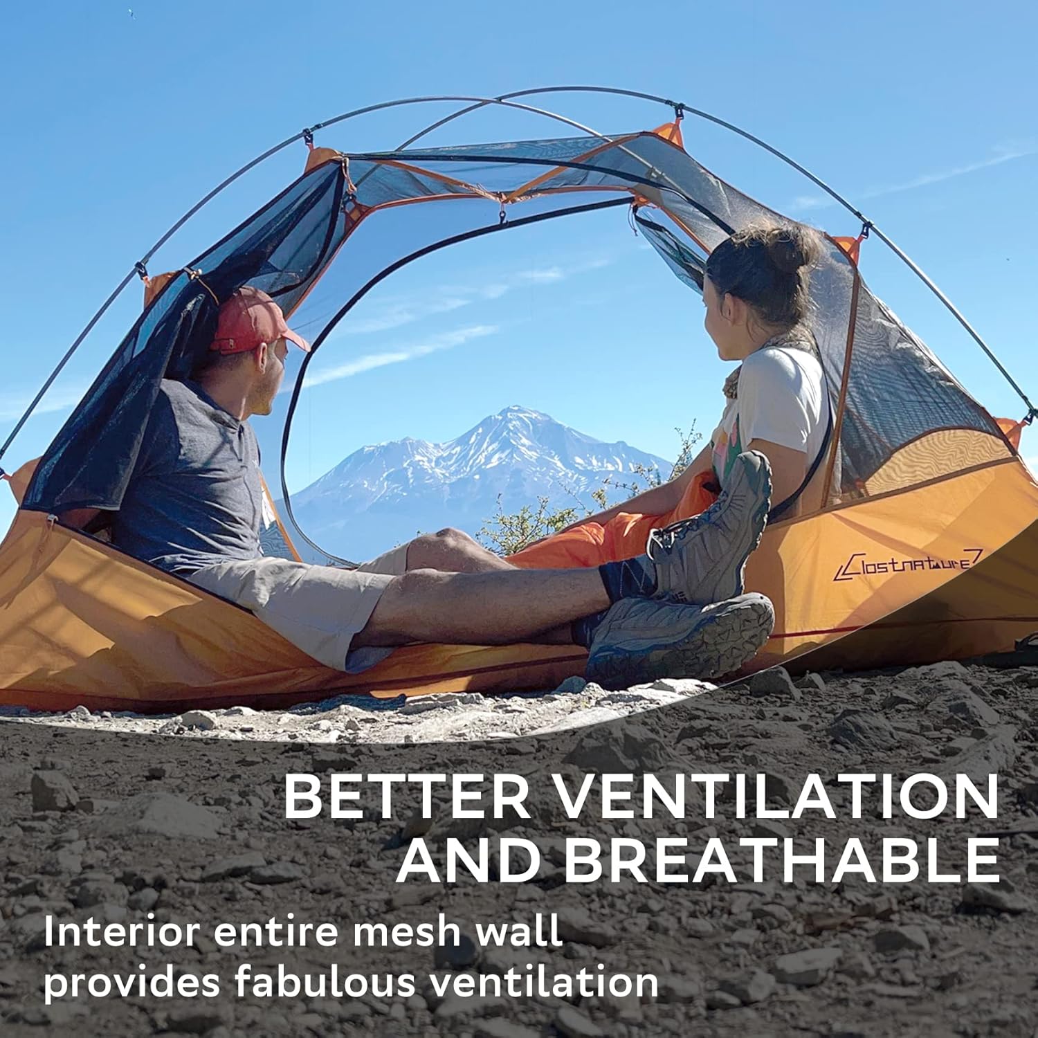 Clostnature Lightweight Backpacking Tent - 1/1.5/2/3/4/6 Person Ultralight Waterproof Camping Tent, 3 Season Large Size Easy Setup Tent for Family, Outdoor, Hiking and Mountaineering