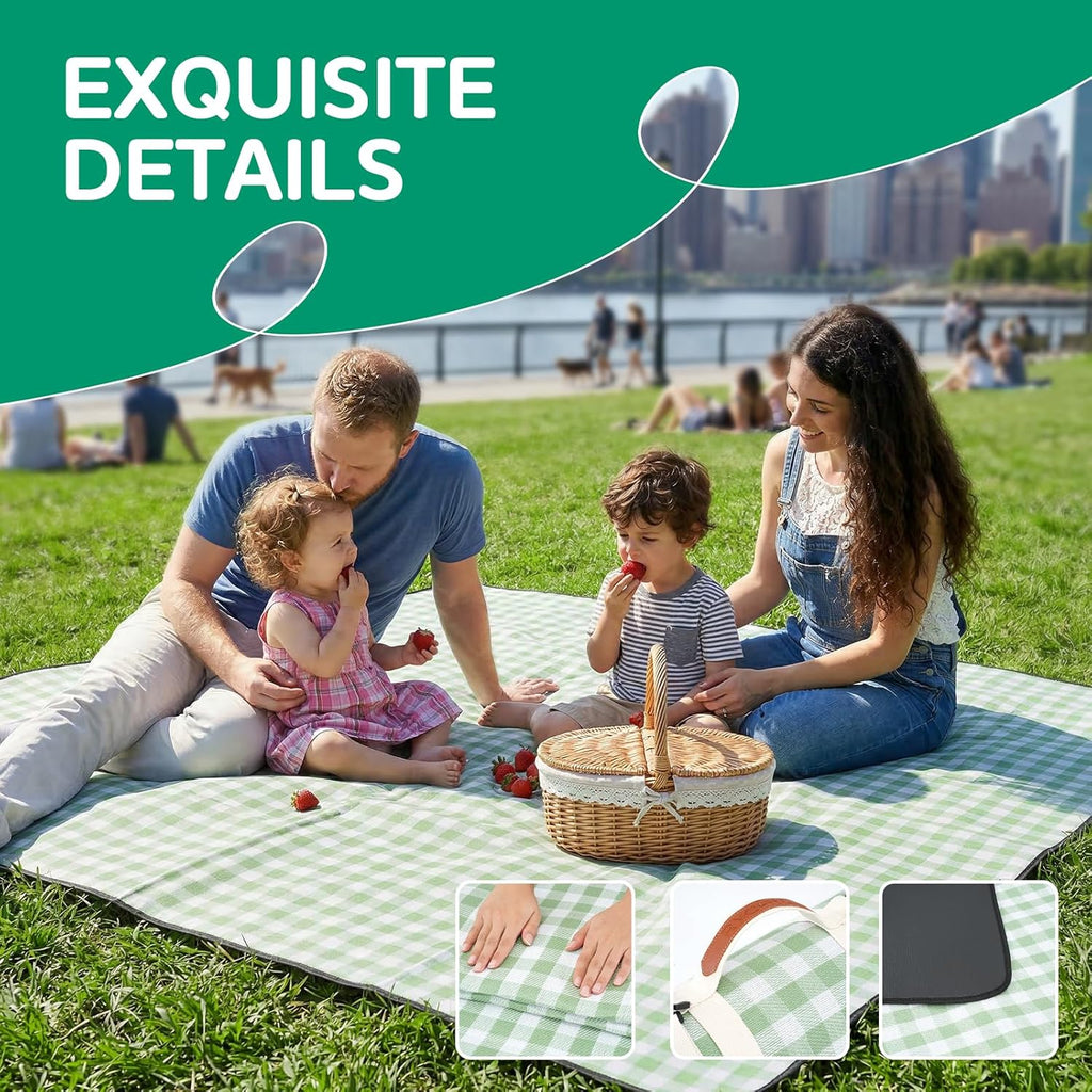 Waterproof Beach Blanket Picnic Outdoor Camp Mat Towel Family Trip Essentials Summer Vacation Must Have Travel Accessories Lake Day Necessities Stuff Thing Need Gear Gift Supplies Item Gadget 2026